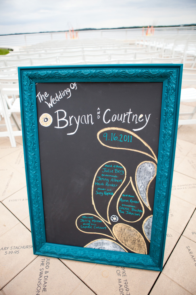 We featured a chalkboard program in one of our weddings last September 